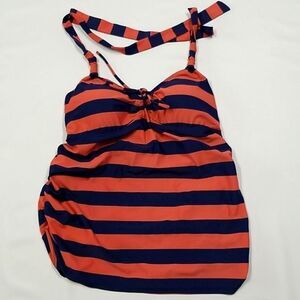Tankini Swimwear Top Womens Size Small With Padded  Bra And Open Shoulders